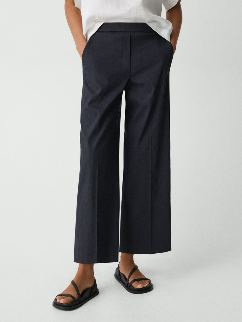 Theory Relaxed Pull-On Pant in Good Linen Size 6